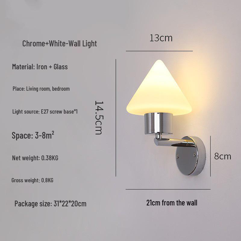 Bauhaus Nordic Pyramid Wall Lamp for Bedroom or Corridor Warm Light
Bauhaus Nordic Pyramid Wall Lamp for Bedroom or Corridor Warm Light