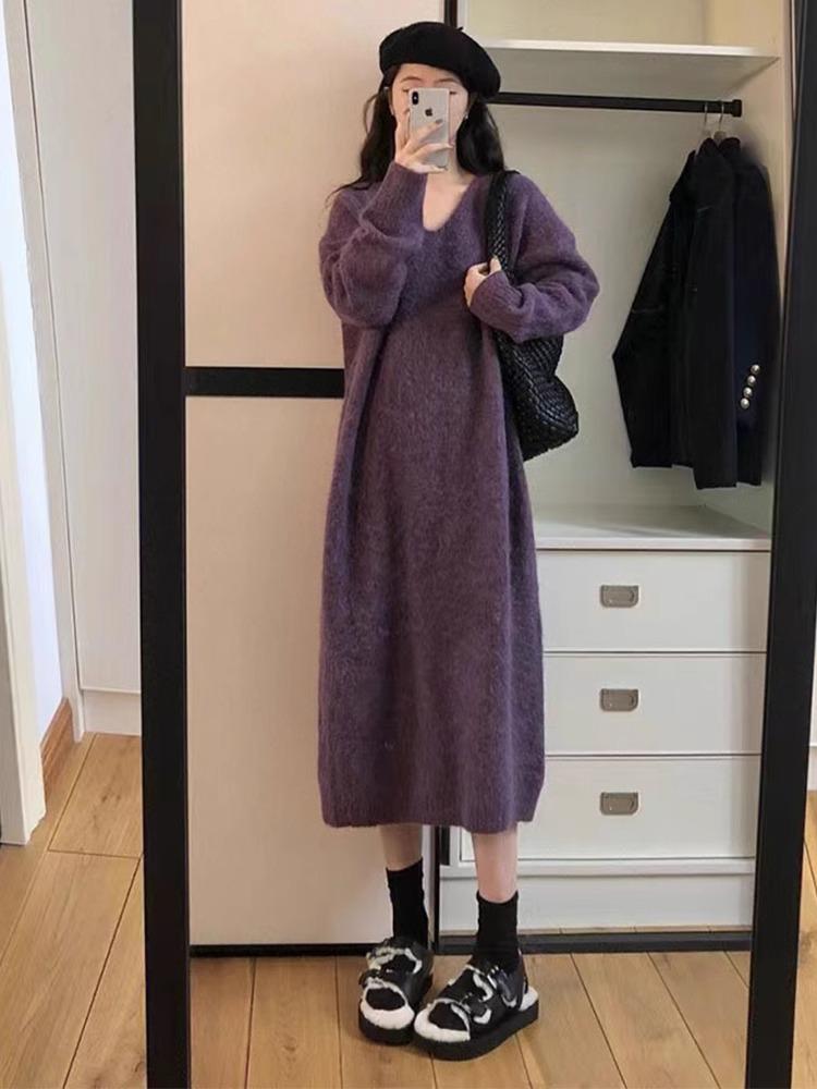 Women s Purple French Knit Dress: Autumn/Winter 2025 Sweater Long Skirt, Lazy-Style, Thickened for Warmth S (suggested 70-95 jin) фиолетовый
Women s Purple French Knit Dress: Autumn/Winter 2025 Sweater Long Skirt, Lazy-Style, Thickened for Warmth S (suggested 70-95 jin) фиолетовый