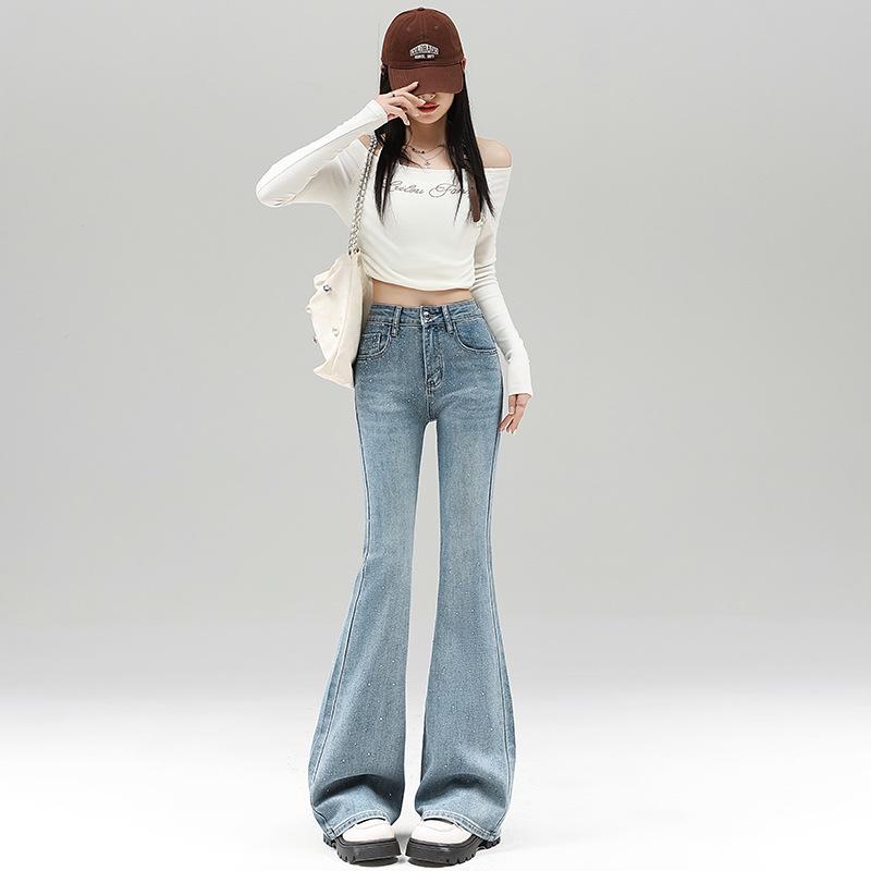 Women s Slim Fit Flared Jeans with Full-Star Drill Design - Enhances Small Stature XS
Women s Slim Fit Flared Jeans with Full-Star Drill Design - Enhances Small Stature XS