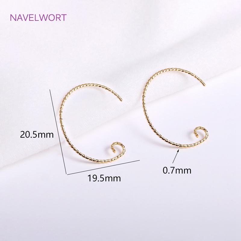 18K Gold Plated Ear Wire Hooks For Fashion Earring Making Supplies Brass French Earring Hook DIY Jewelry Materials Wholesale 20pieces
18K Gold Plated Ear Wire Hooks For Fashion Earring Making Supplies Brass French Earring Hook DIY Jewelry Materials Wholesale 20pieces