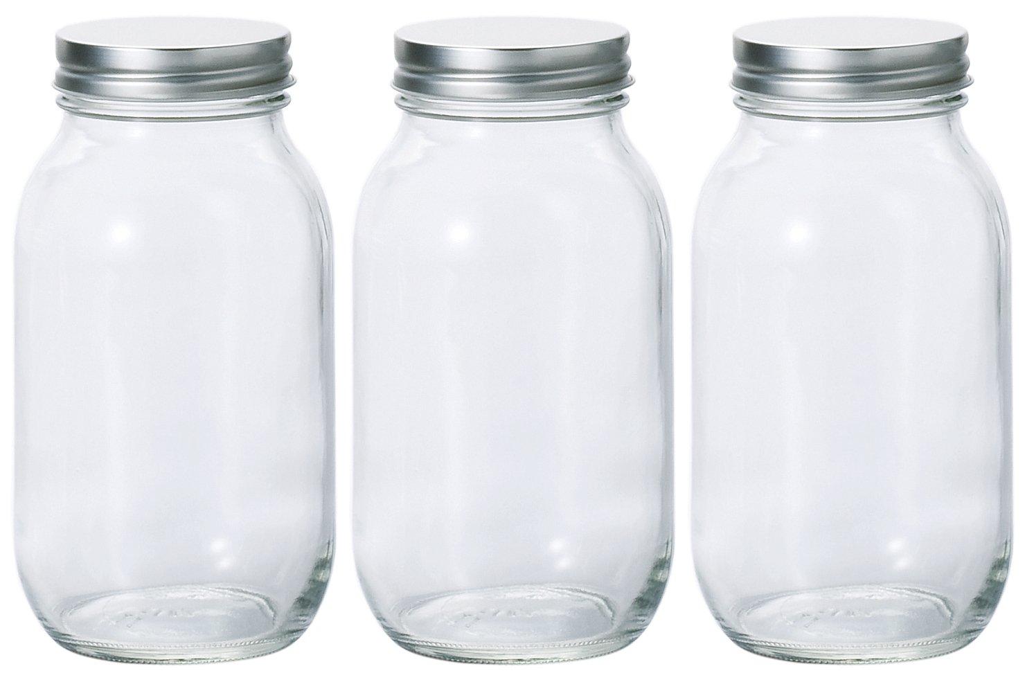ADERIA Silver Cap Storage Bottles 925ml Set of 3 Made in Japan Storage Container Glass Canister Sealed Container Condiment Jar Sealed Coffee Beans
ADERIA Silver Cap Storage Bottles 925ml Set of 3 Made in Japan Storage Container Glass Canister Sealed Container Condiment Jar Sealed Coffee Beans