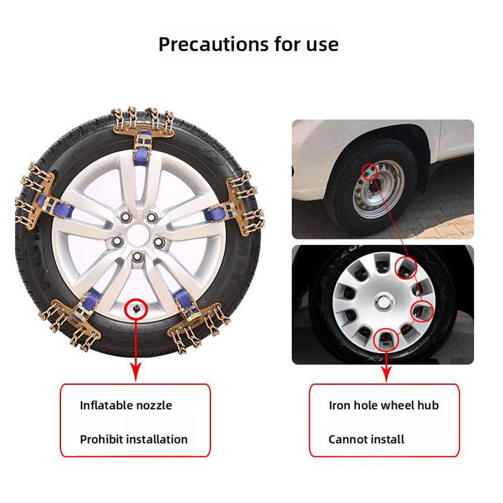 Winter Vehicle Anti-skid Chain Plus Thick Manganese Steel Chain Adjustable Car Snow Chains Universal Ice Mud Emergency Chain
Winter Vehicle Anti-skid Chain Plus Thick Manganese Steel Chain Adjustable Car Snow Chains Universal Ice Mud Emergency Chain