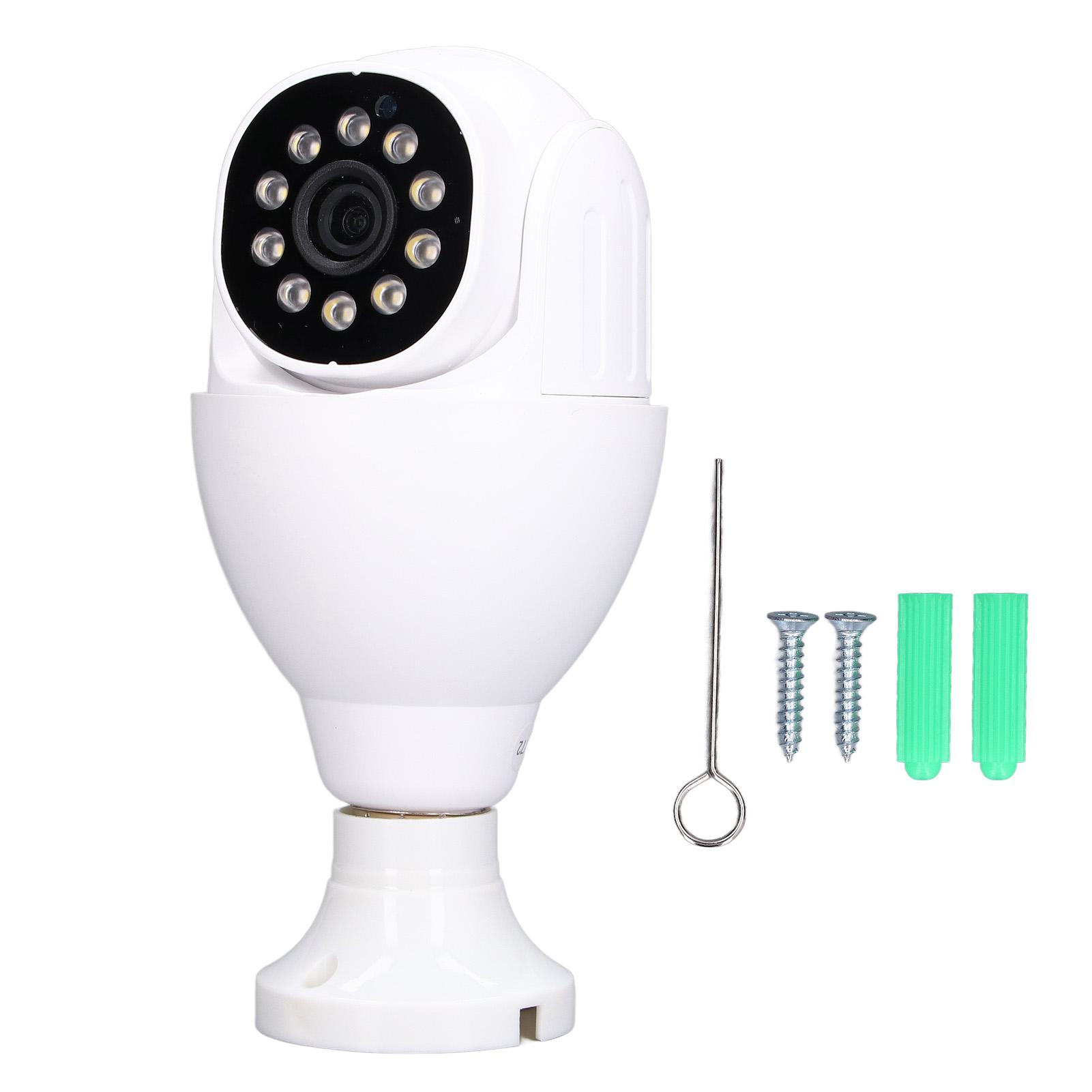 Bulb Security Camera 1080P WiFi Surveillance Camera Motion Tracking Two Way Audio Night Vision for
Bulb Security Camera 1080P WiFi Surveillance Camera Motion Tracking Two Way Audio Night Vision for