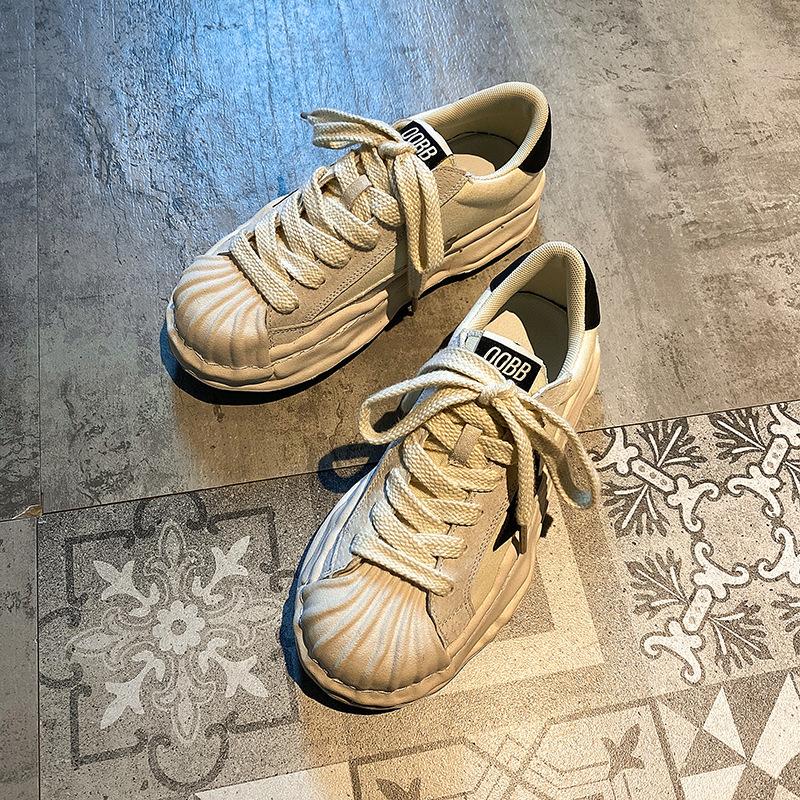 Растворяющаяся обувь для женщин, Белые кроссовки на толстой подошве с мыском-ракушкой, Универсальная нишевая спортивная обувь 35 чёрный
Растворяющаяся обувь для женщин, Белые кроссовки на толстой подошве с мыском-ракушкой, Универсальная нишевая спортивная обувь 35 чёрный