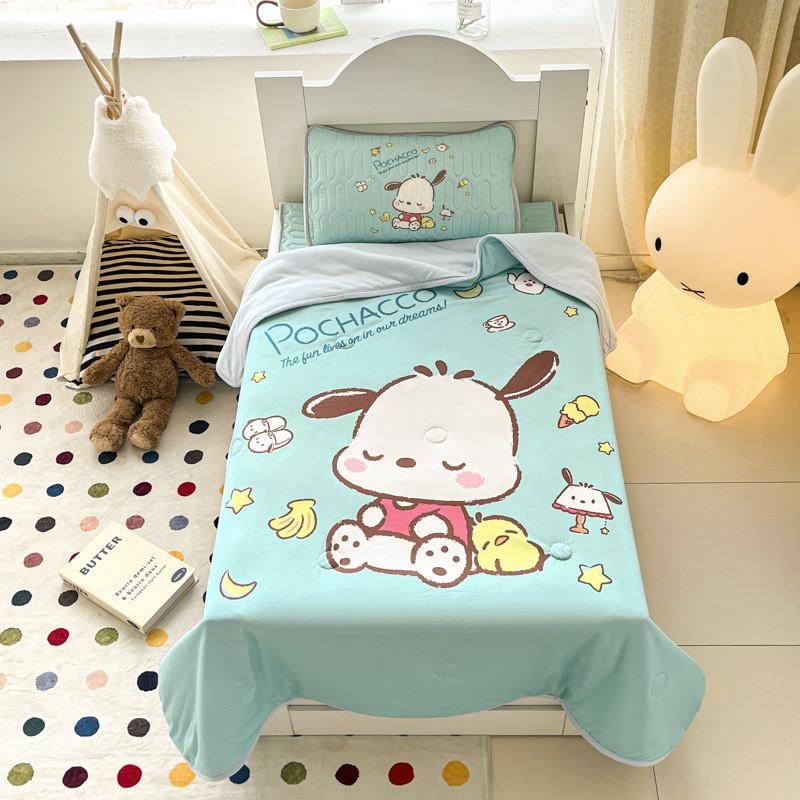 Sanrio Childrens Summer Quilt With Knit Cotton Fabric For Cool Sleep And Gentle Skin Contact Pochacco,120x150cm
Sanrio Childrens Summer Quilt With Knit Cotton Fabric For Cool Sleep And Gentle Skin Contact Pochacco,120x150cm