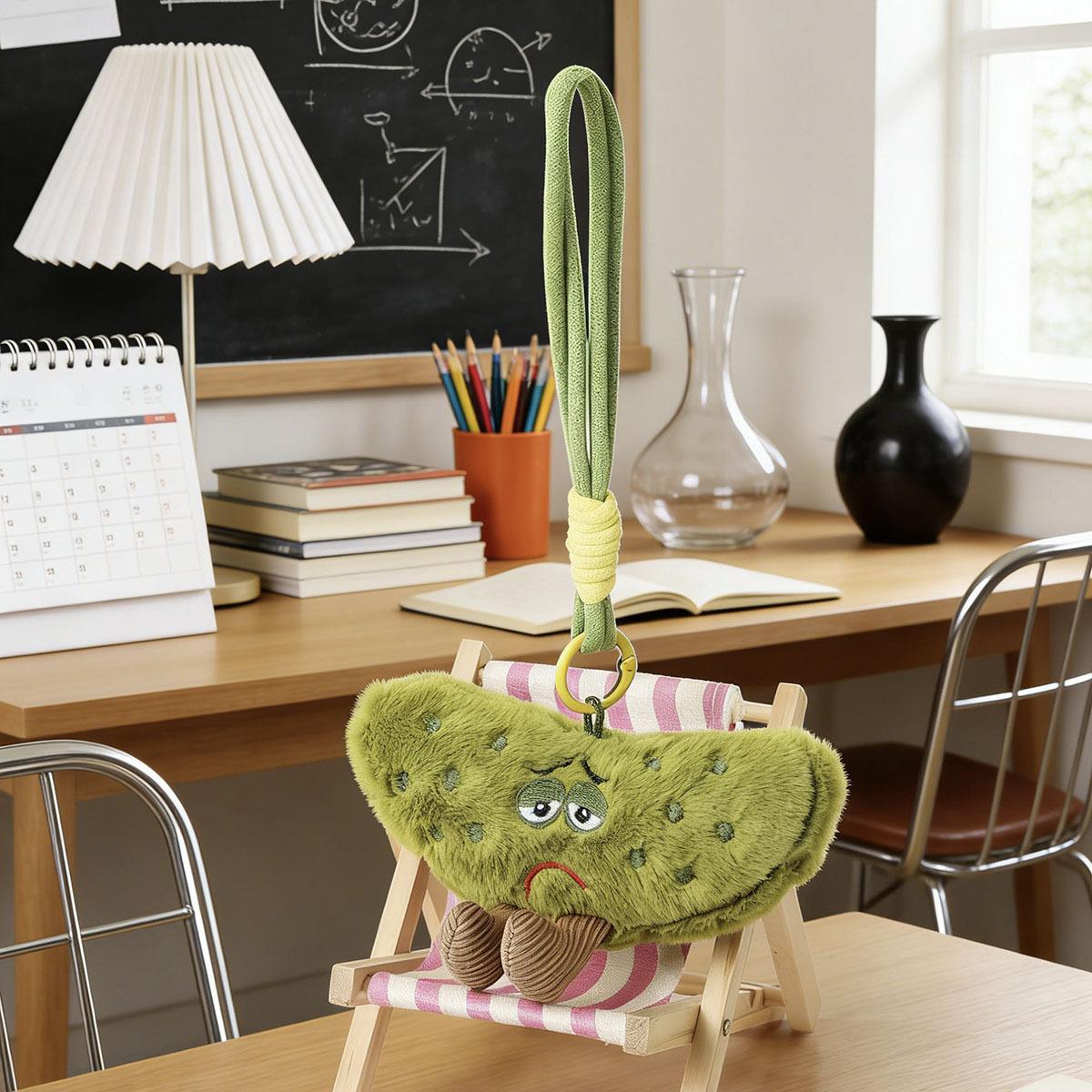 Cucumber Plush Keychain Cute Bag Charm Soft Stuffed Toy Gift for Kids Friends
Cucumber Plush Keychain Cute Bag Charm Soft Stuffed Toy Gift for Kids Friends