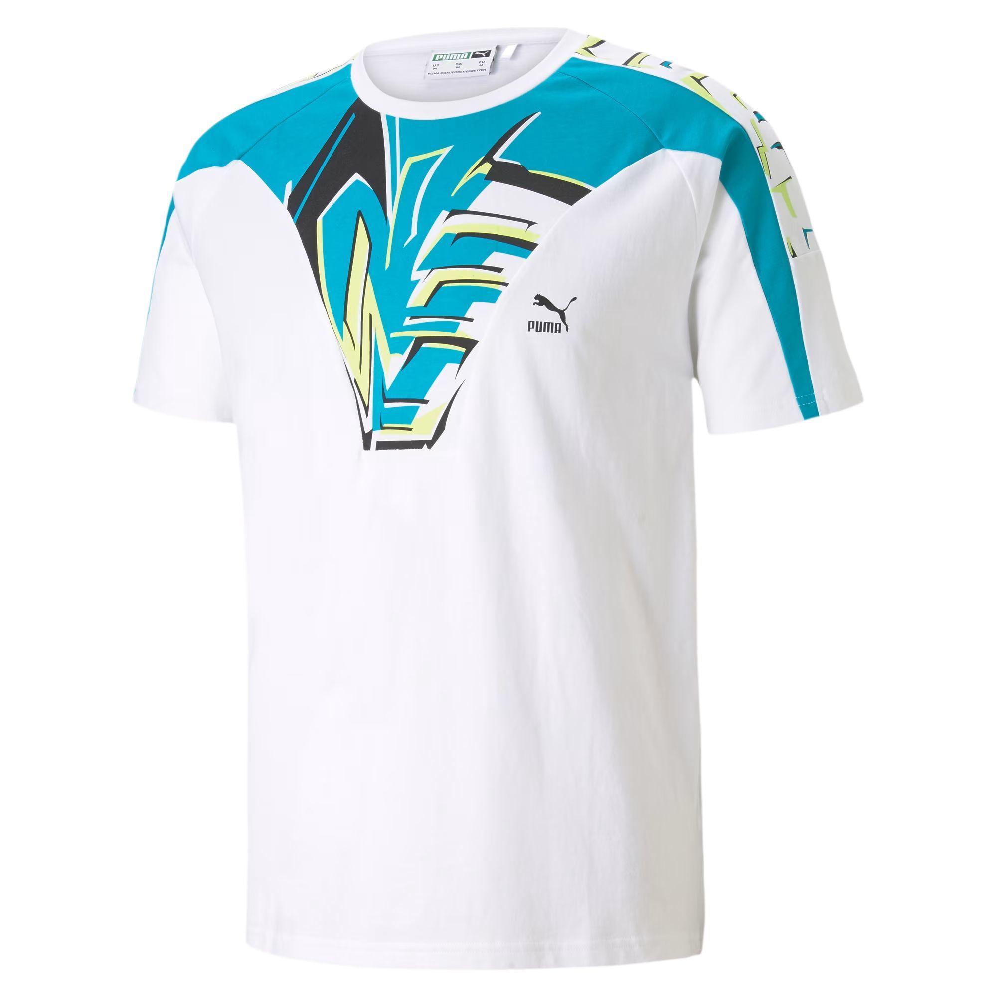 PUMA Geometric Pattern Printed Cotton Short Sleeve T-Shirt Men Tops White 598887-02 M
PUMA Geometric Pattern Printed Cotton Short Sleeve T-Shirt Men Tops White 598887-02 M