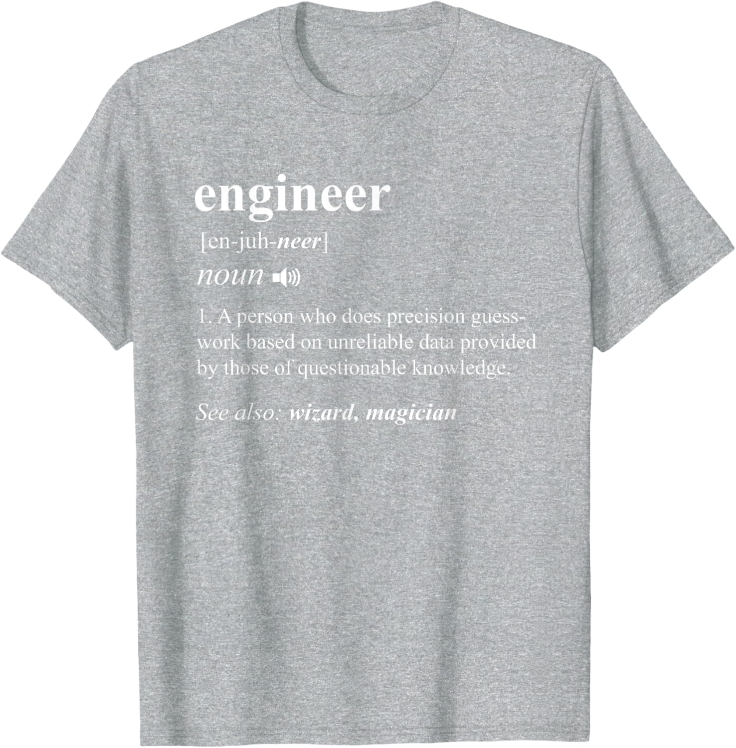 Engineer Definition Funny Graphic Tee Women Unisexs Soft Breathable TShirt Novelty Gift S
Engineer Definition Funny Graphic Tee Women Unisexs Soft Breathable TShirt Novelty Gift S