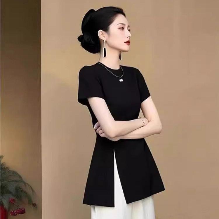 Elegant Early Summer Black Short Sleeve Casual Suit with Pants - Light Luxury Women s Outfit L (Recommended 100-110 jin)
Elegant Early Summer Black Short Sleeve Casual Suit with Pants - Light Luxury Women s Outfit L (Recommended 100-110 jin)