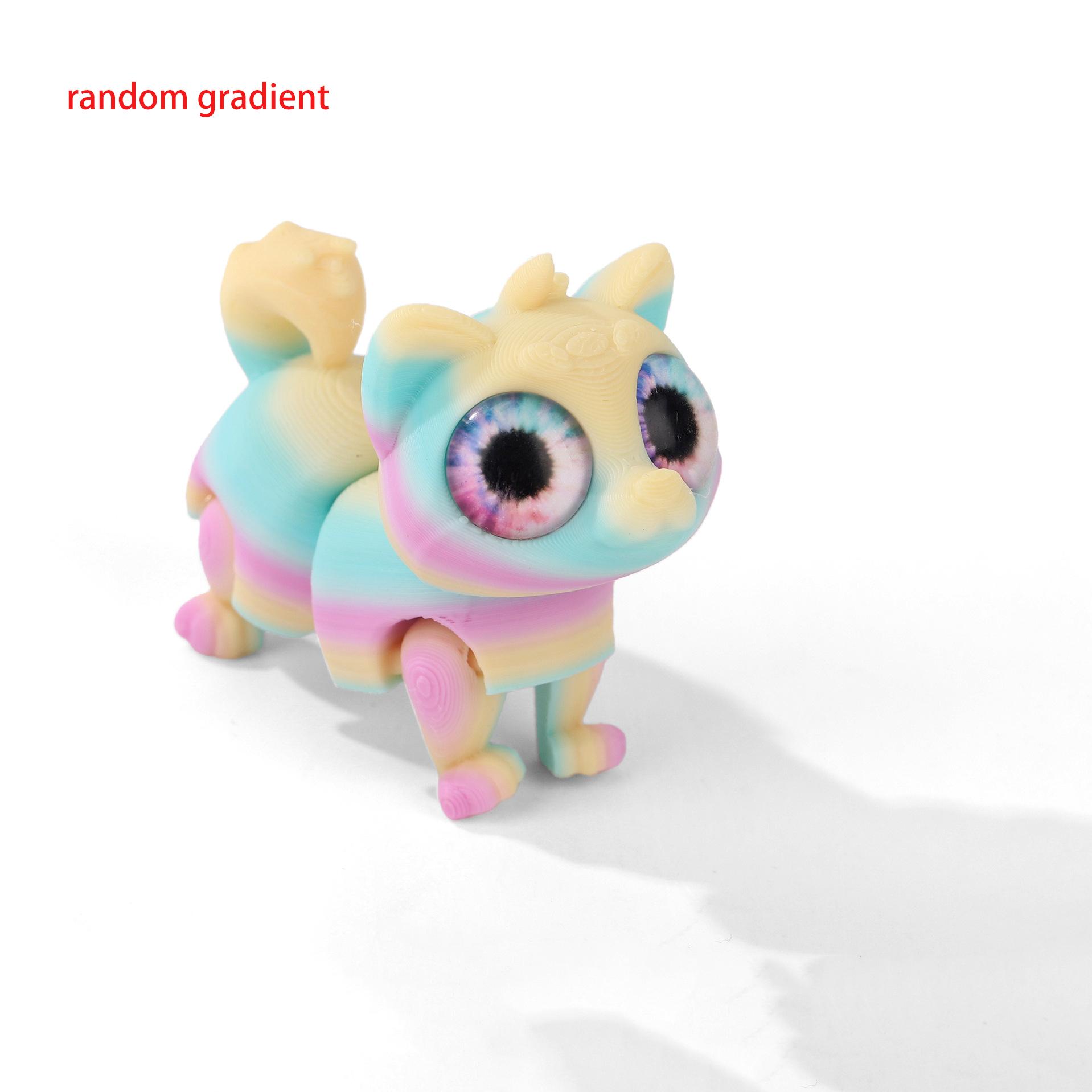 3D Printed Dog Figures Animal Toys Multi-Joint Movable Simulation Eyes Fidget Toy Home Ornament Accessories Desk Decor Kids Gift 6.8CM
3D Printed Dog Figures Animal Toys Multi-Joint Movable Simulation Eyes Fidget Toy Home Ornament Accessories Desk Decor Kids Gift 6.8CM