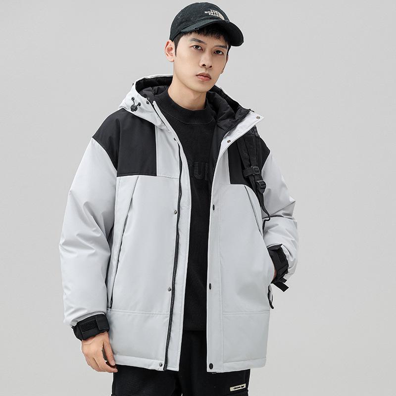 Down jacket men s workwear down jacket winter new sports white duck down thickened windproof outdoor loose hooded jacket S
Down jacket men s workwear down jacket winter new sports white duck down thickened windproof outdoor loose hooded jacket S