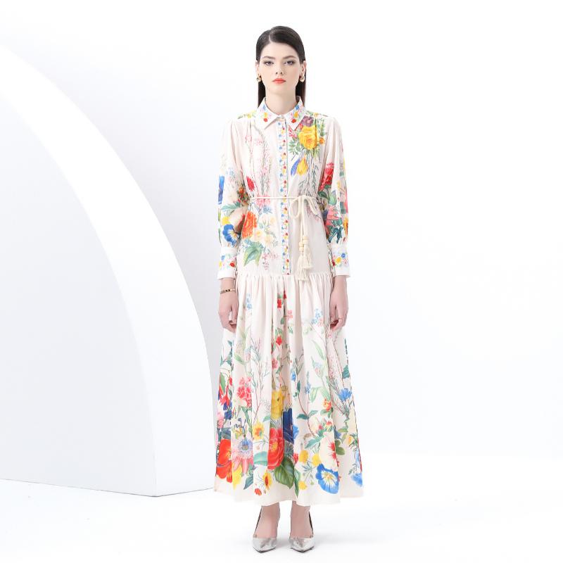 Весна-лето Женское ретро-принт однобортное платье-рубашка с отложным воротником длиной до щиколотки Большие размеры Свободные вечерние платья 2XL бежевый
Весна-лето Женское ретро-принт однобортное платье-рубашка с отложным воротником длиной до щиколотки Большие размеры Свободные вечерние платья 2XL бежевый