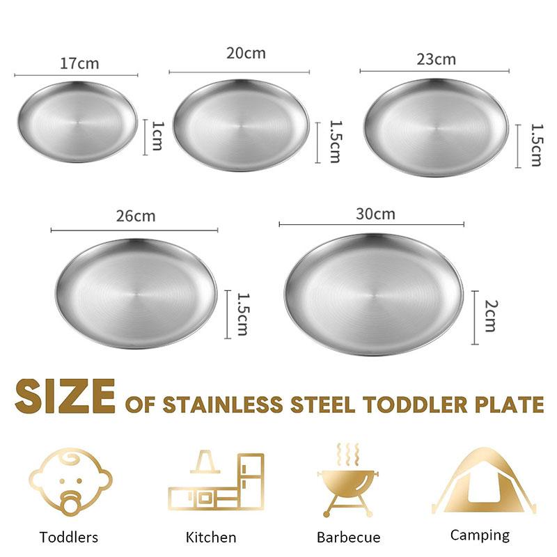 Metal Round Plate Camping Dishes Rust-Proof Stackable Food Serving Plate for Salad Fruit Dessert Snack Home Outdoor Dinner Plate
Metal Round Plate Camping Dishes Rust-Proof Stackable Food Serving Plate for Salad Fruit Dessert Snack Home Outdoor Dinner Plate