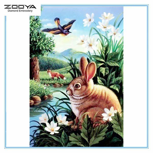 ZOOYA 3D Алмазная вышивка Картина Вышивка крестом Круглый горный хрусталь Картина Животный кролик Домашний декор
ZOOYA 3D Алмазная вышивка Картина Вышивка крестом Круглый горный хрусталь Картина Животный кролик Домашний декор