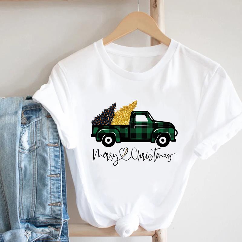 (Asian Size) Tee Top Merry Christmas New Year Plaid Truck Cute Happy Holiday Casual Women Print Lady Short Sleeve Fashion Graphic T-shirts
(Asian Size) Tee Top Merry Christmas New Year Plaid Truck Cute Happy Holiday Casual Women Print Lady Short Sleeve Fashion Graphic T-shirts