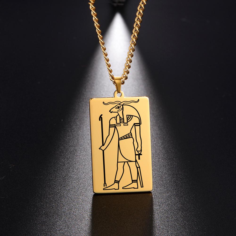 Gold Plated 15 Egyptian God Talisman Pendant Men Women Necklace Egypt God of Magic Wisdom Thoth Ibis-head Amulet Jewelry Gifts Stainless Steel&60CM Long CHAIN
Gold Plated 15 Egyptian God Talisman Pendant Men Women Necklace Egypt God of Magic Wisdom Thoth Ibis-head Amulet Jewelry Gifts Stainless Steel&60CM Long CHAIN
