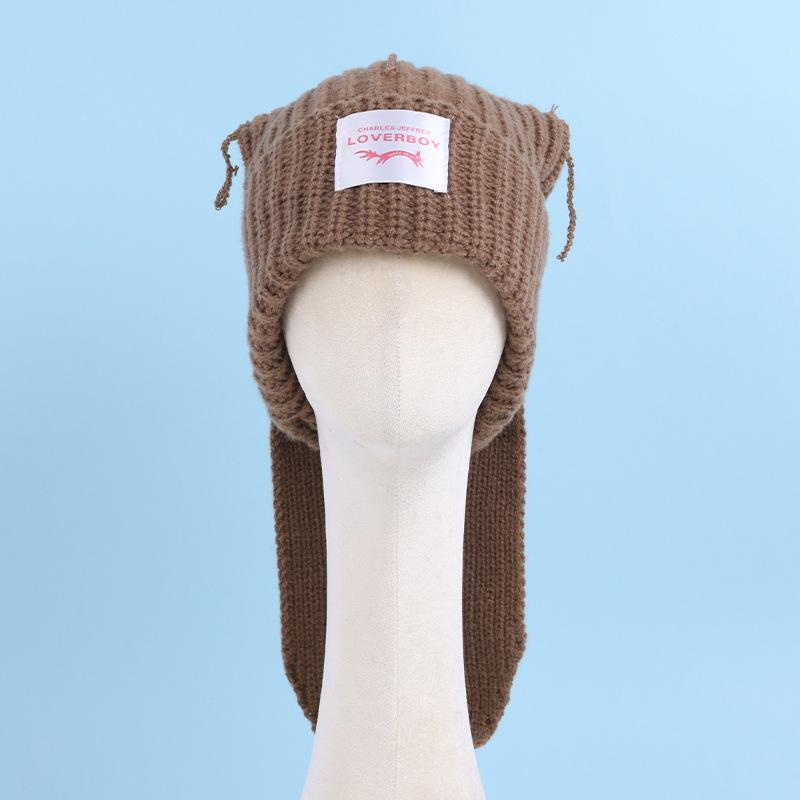 Handmade Korean Wool Knit Hat with Long Ear Flaps for Autumn/Winter кавовий
Handmade Korean Wool Knit Hat with Long Ear Flaps for Autumn/Winter кавовий