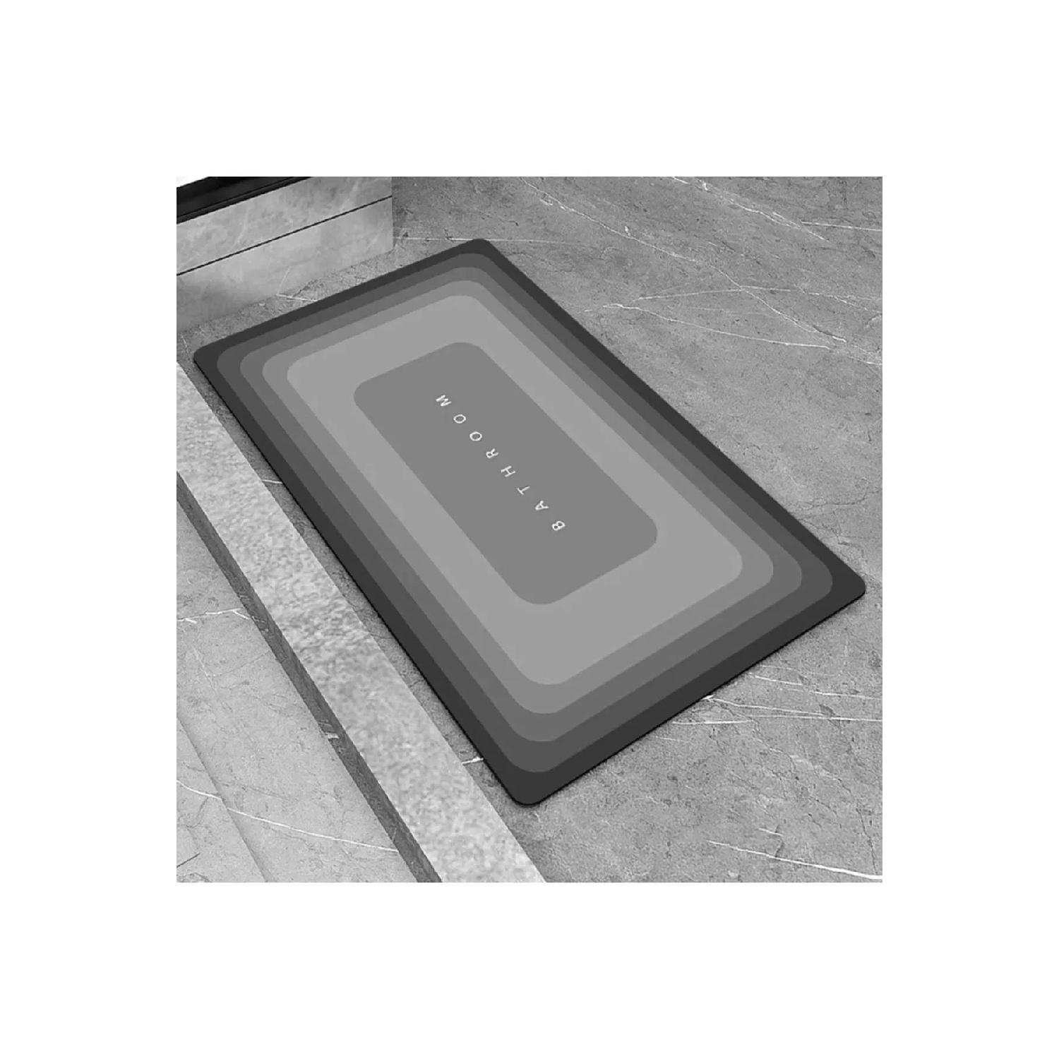 Gray Square Magic Water Absorbent Bathroom Mat Ablution Mat With Non-slip Base 3 Mm 38x58 сірий колір
Gray Square Magic Water Absorbent Bathroom Mat Ablution Mat With Non-slip Base 3 Mm 38x58 сірий колір