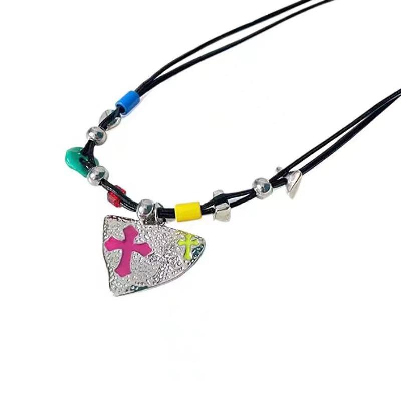 Black rope geometric pendant necklace sweet cool babes personality design collarbone chain hip hop versatile neck chain accessories
Black rope geometric pendant necklace sweet cool babes personality design collarbone chain hip hop versatile neck chain accessories