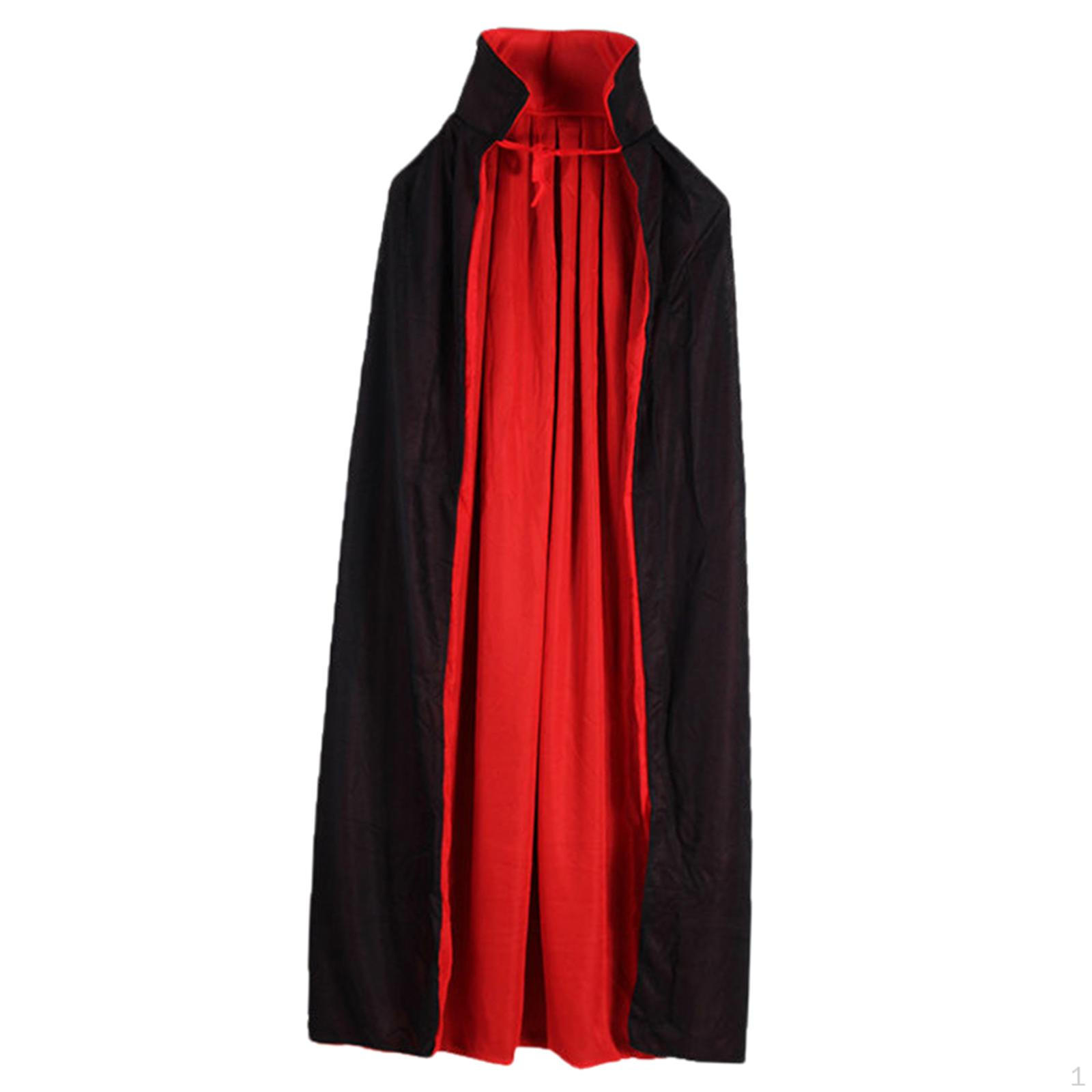 Хелловінський плащ для чоловіків Чорно-червоний двосторонній Вечірка Stand Collar
Хелловінський плащ для чоловіків Чорно-червоний двосторонній Вечірка Stand Collar