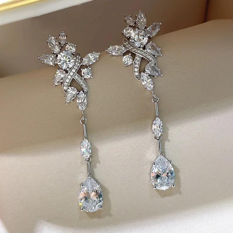 2026 New Trendy Long Earrings for Women Full with Crystal Cubic Zirconia Bling Female Accessories Wedding Party Zircon
2026 New Trendy Long Earrings for Women Full with Crystal Cubic Zirconia Bling Female Accessories Wedding Party Zircon