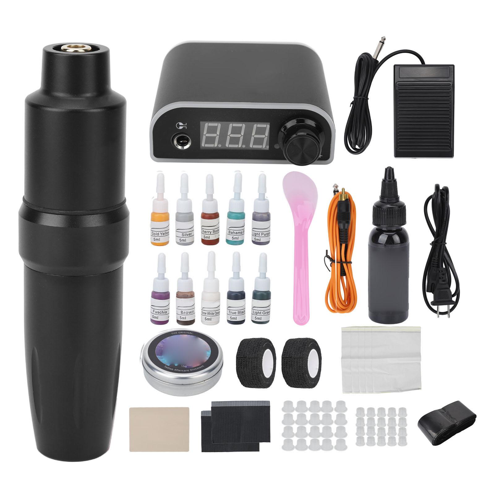 Rotary Tattoo Machine Pen LED Power Supply Prevent Fatigue Complete Tattoo Kit 100‑240V US Plug EU Plug
Rotary Tattoo Machine Pen LED Power Supply Prevent Fatigue Complete Tattoo Kit 100‑240V US Plug EU Plug