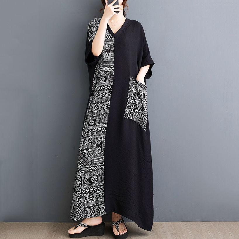 Летнее тонкое хлопковое и льняное платье с V-образным вырезом, женская длинная юбка с контрастной строчкой One size
Летнее тонкое хлопковое и льняное платье с V-образным вырезом, женская длинная юбка с контрастной строчкой One size