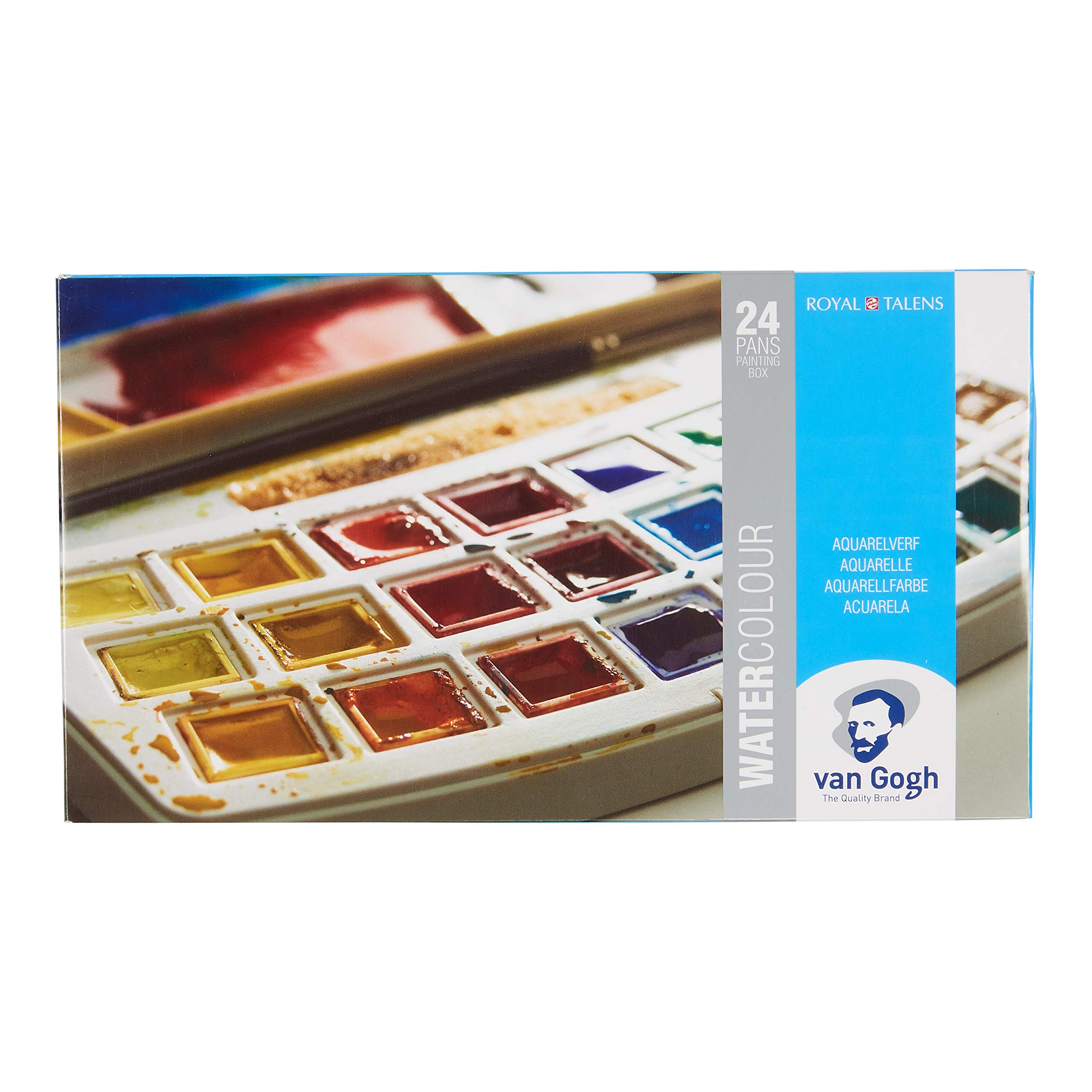 Talence Solid Watercolor Paint Van Gogh 24 Color Set in Plastic Case Half Pan T.20HP8624
Talence Solid Watercolor Paint Van Gogh 24 Color Set in Plastic Case Half Pan T.20HP8624