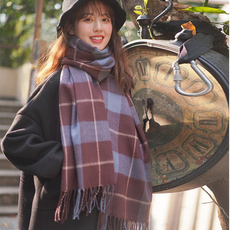 Женский клетчатый шарф с кисточками - теплая тканая зимняя шаль, толстый и модный аксессуар для шеи Over 175cm
Женский клетчатый шарф с кисточками - теплая тканая зимняя шаль, толстый и модный аксессуар для шеи Over 175cm