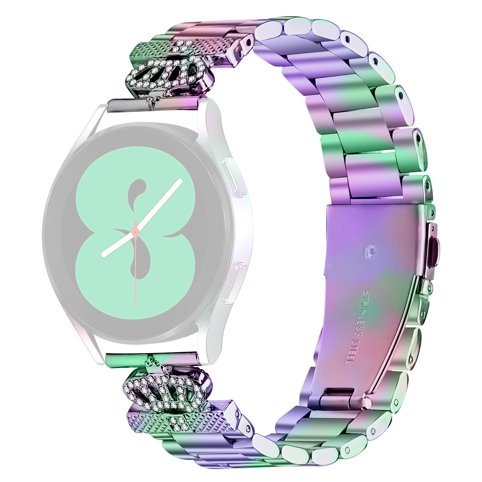 Для Samsung Galaxy Watch Active Ремінець з нержавіючої сталі Форма корони Декор стразами Ремінець для годинника Colorful
Для Samsung Galaxy Watch Active Ремінець з нержавіючої сталі Форма корони Декор стразами Ремінець для годинника Colorful