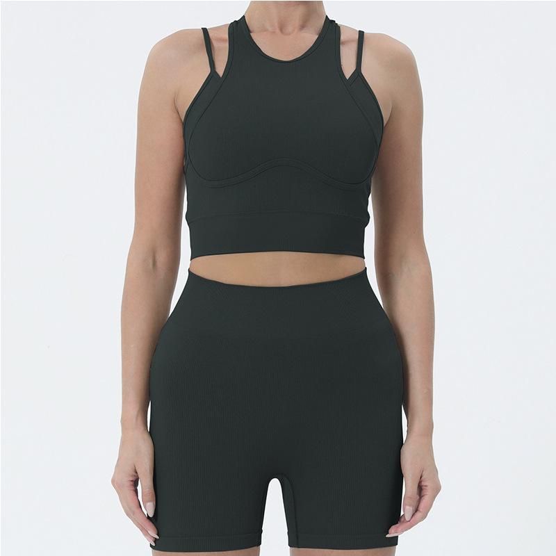 Женский фитнес-комплект высокой интенсивности: Спортивный бюстгальтер со встроенными вкладышами и легкие шорты Small чёрный
Женский фитнес-комплект высокой интенсивности: Спортивный бюстгальтер со встроенными вкладышами и легкие шорты Small чёрный