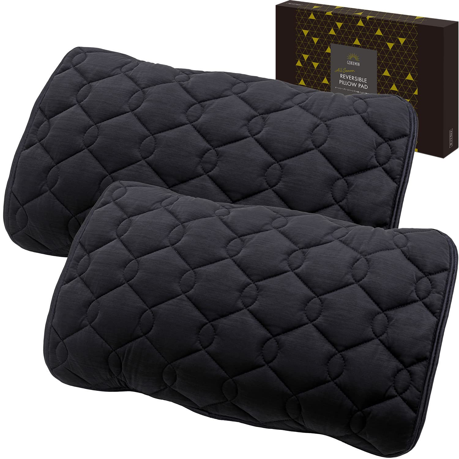 Набор подушек GOKUMIN Quick All Value Pillow Super Sleep x 63 Подушка, 2, Прохладная, Двусторонняя, Стираемая, Сушка, Сезоны, Q-Max 0.35, Чехол, Прохладный, (43 см, чёрный
Набор подушек GOKUMIN Quick All Value Pillow Super Sleep x 63 Подушка, 2, Прохладная, Двусторонняя, Стираемая, Сушка, Сезоны, Q-Max 0.35, Чехол, Прохладный, (43 см, чёрный