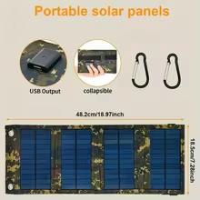 Portable USB Foldable Solar Panel, Folding Solar Panels For Travel, Mobile Phone Charging Bank Flashlight Fan Mobile Phone Ba камуфляжний
Portable USB Foldable Solar Panel, Folding Solar Panels For Travel, Mobile Phone Charging Bank Flashlight Fan Mobile Phone Ba камуфляжний