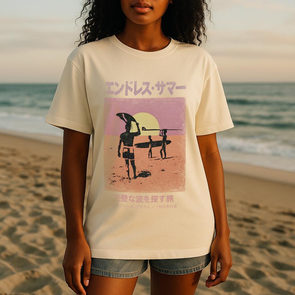Vintage Endless Summer TShirt Unisex Tee Gift for Dad Surfer Japanese Poster Unisex T-Shirt S
Vintage Endless Summer TShirt Unisex Tee Gift for Dad Surfer Japanese Poster Unisex T-Shirt S