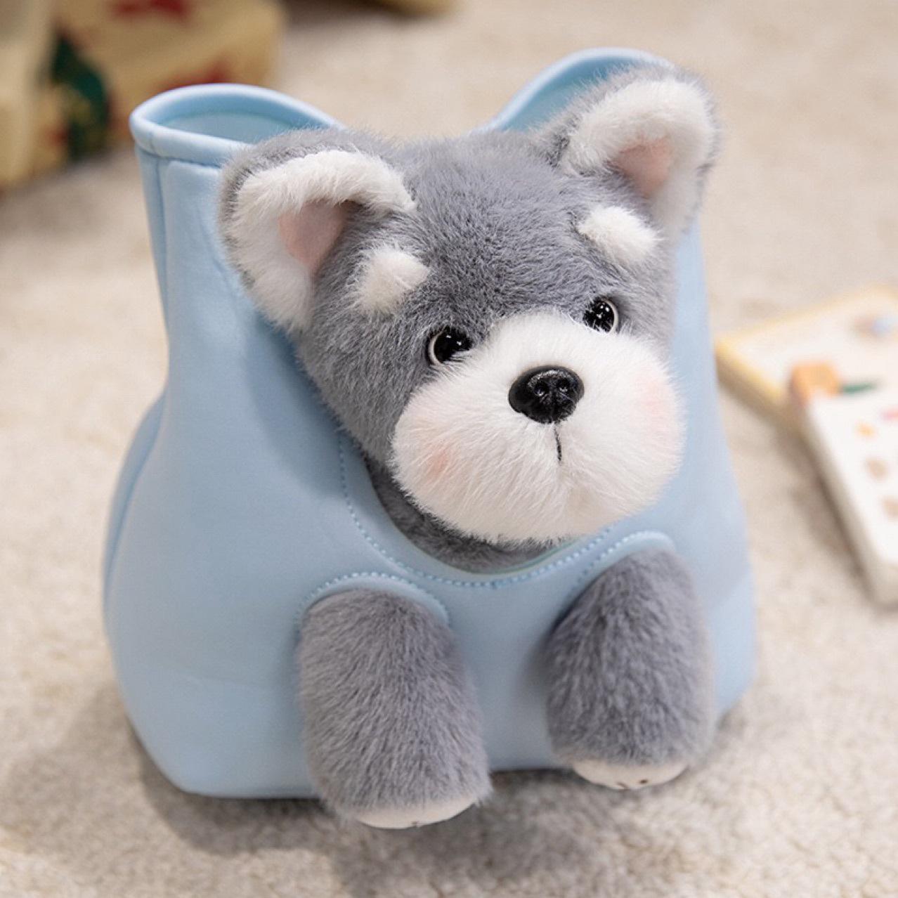 Plush Toy Bag: West Highland Terrier, Golden Retriever & Schnauzer with Shoulder Strap Without Shoulder Strap
Plush Toy Bag: West Highland Terrier, Golden Retriever & Schnauzer with Shoulder Strap Without Shoulder Strap