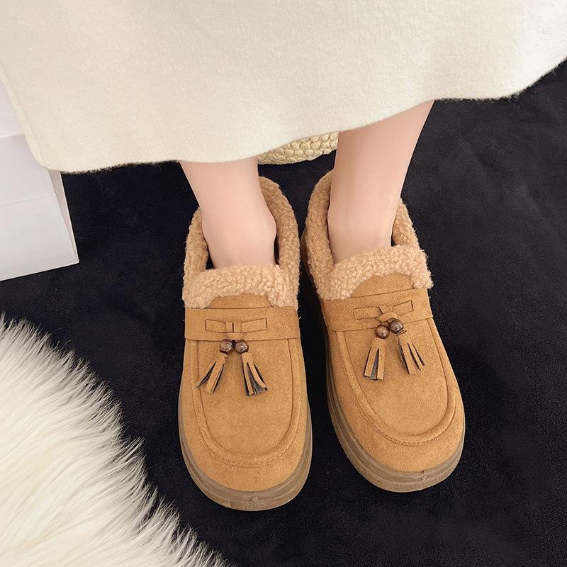 2025 winter thick-soled fluffy slippers women s outer wear warm new autumn and winter bag head half drag snow boots cotton drag 41
2025 winter thick-soled fluffy slippers women s outer wear warm new autumn and winter bag head half drag snow boots cotton drag 41