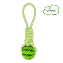 Pet Tooth Cleaning Chewing IQ Treat Ball Food Dispensing Bite Chew Knot Training Tugging Playing Rubber Rope Dog Ball Toys 5cm ball 30cm length зелений
Pet Tooth Cleaning Chewing IQ Treat Ball Food Dispensing Bite Chew Knot Training Tugging Playing Rubber Rope Dog Ball Toys 5cm ball 30cm length зелений