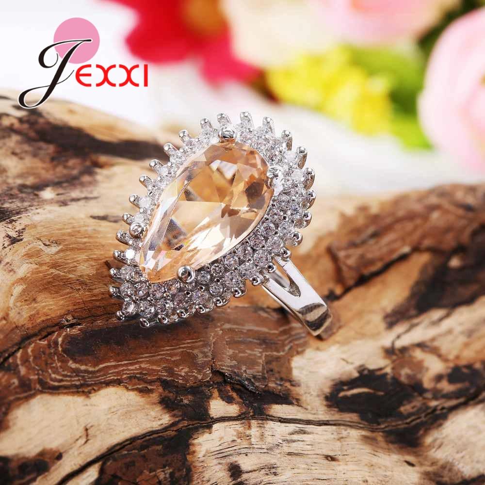 Exquisite 925 Sterling Silver Water Drop Crystal Engagement Proposal Rings For Women Cubic Zirconia Wedding Ring Jewelry 6
Exquisite 925 Sterling Silver Water Drop Crystal Engagement Proposal Rings For Women Cubic Zirconia Wedding Ring Jewelry 6