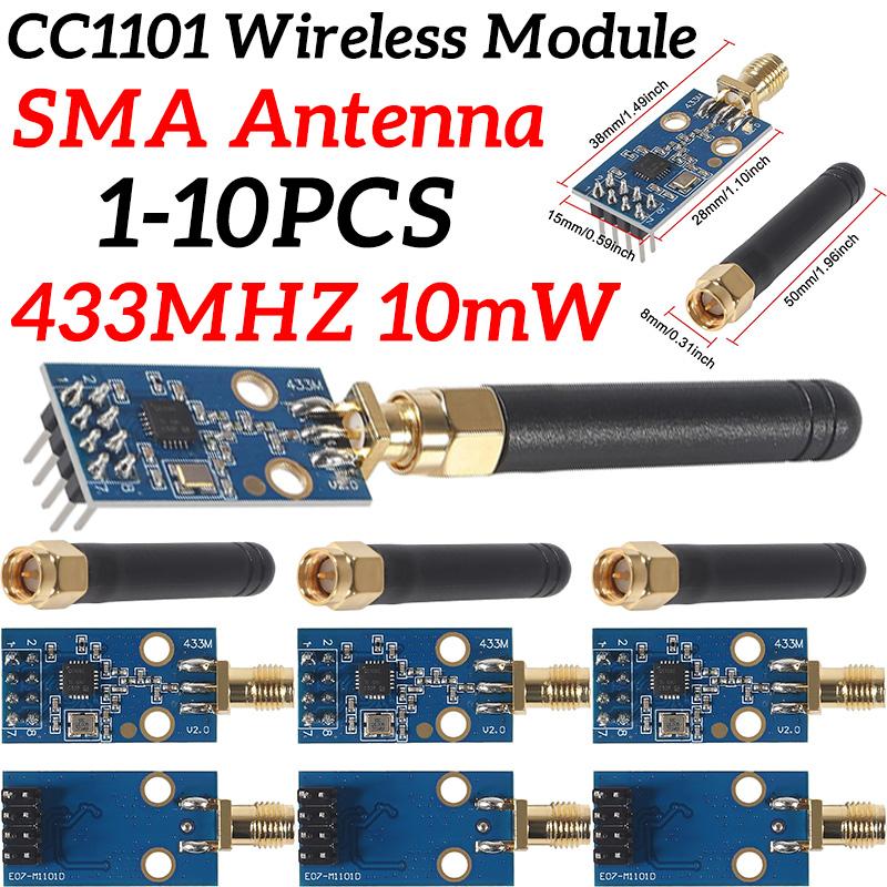 Бездротовий модуль CC1101 з SMA антеною Бездротовий модуль трансивера для Arduino 433МГц білий
Бездротовий модуль CC1101 з SMA антеною Бездротовий модуль трансивера для Arduino 433МГц білий