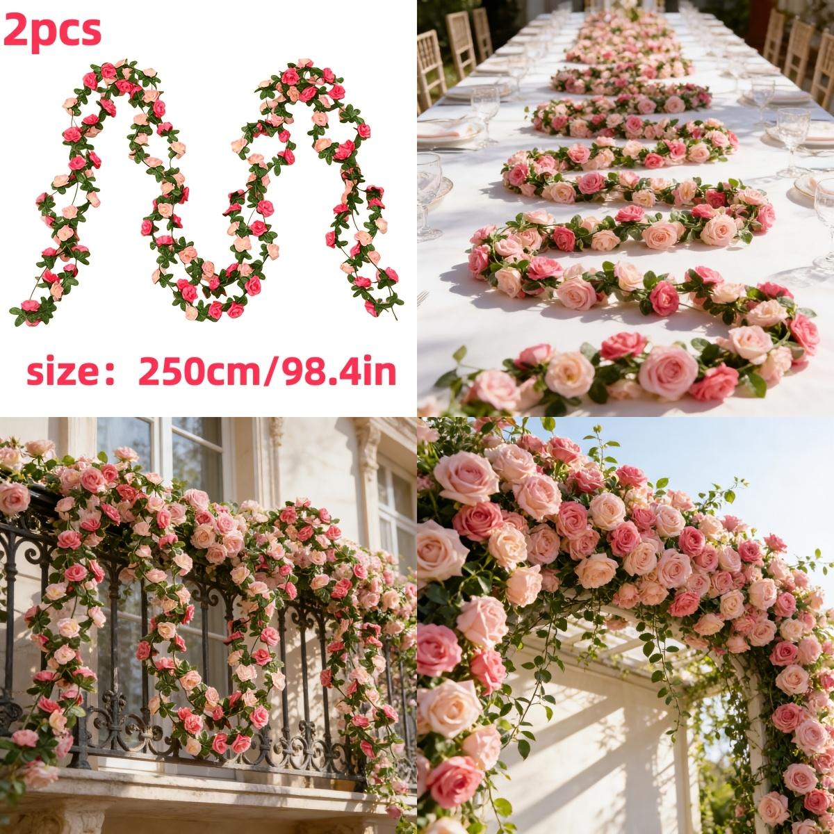 196.8inch -2Pcs Extra Long Artificial Double Pink Spring Rose Vine Garland, Suitable For Valentine S Day, Parties, Weddings, Birthday Wall 196.8Inch-2Extra-long art
196.8inch -2Pcs Extra Long Artificial Double Pink Spring Rose Vine Garland, Suitable For Valentine S Day, Parties, Weddings, Birthday Wall 196.8Inch-2Extra-long art