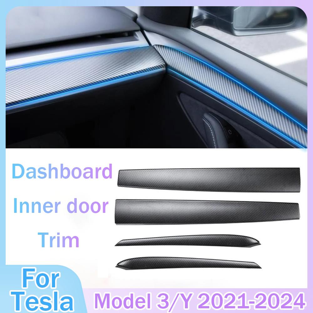 Крышка приборной панели автомобиля для Tesla Model 3 Y, панель отделки двери, углеродное волокно, ABS, аксессуары для интерьера, наклейка 2021-2024, новая
Крышка приборной панели автомобиля для Tesla Model 3 Y, панель отделки двери, углеродное волокно, ABS, аксессуары для интерьера, наклейка 2021-2024, новая