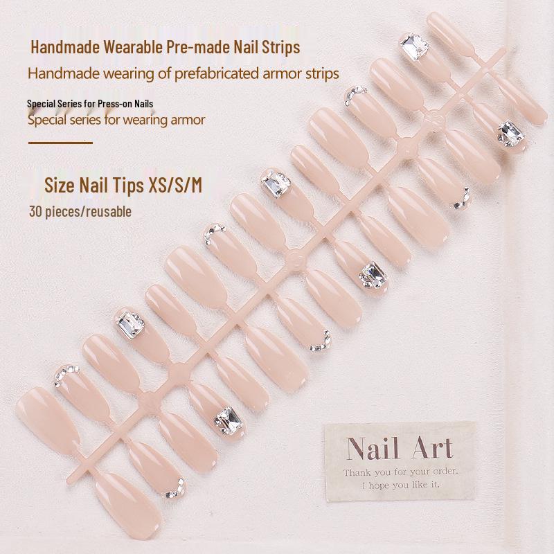 Xiaohongshu Cat-Eye Rhinestone Press-On Nails: Nude, High-End Handmade Manicure Tips Glue Type
Xiaohongshu Cat-Eye Rhinestone Press-On Nails: Nude, High-End Handmade Manicure Tips Glue Type