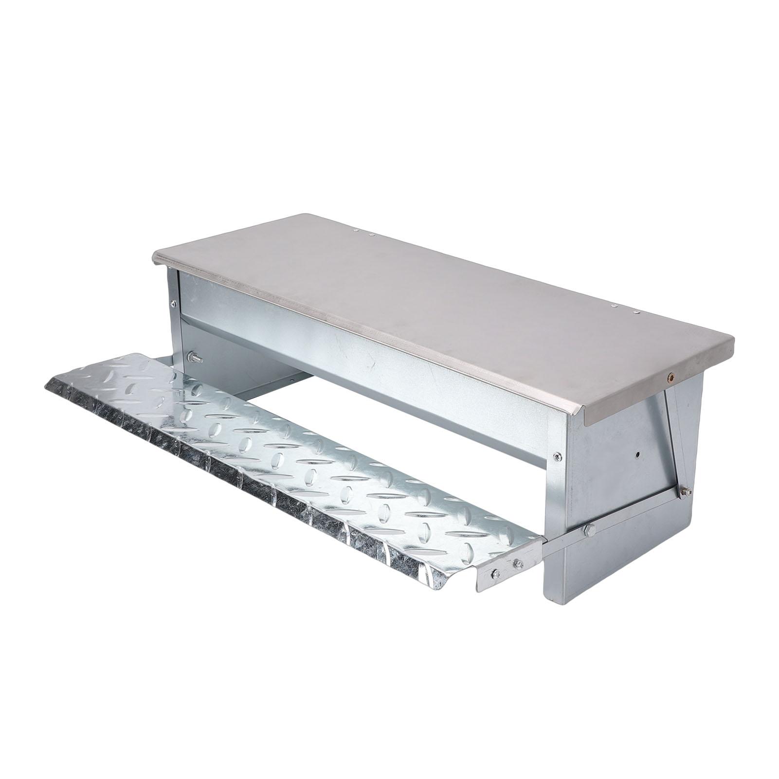 Automatic Chicken Treadle Feeder Stainless Steel Metal Treadle Poultry Feeder No Waste Large Capacity for Outdoor Use
Automatic Chicken Treadle Feeder Stainless Steel Metal Treadle Poultry Feeder No Waste Large Capacity for Outdoor Use