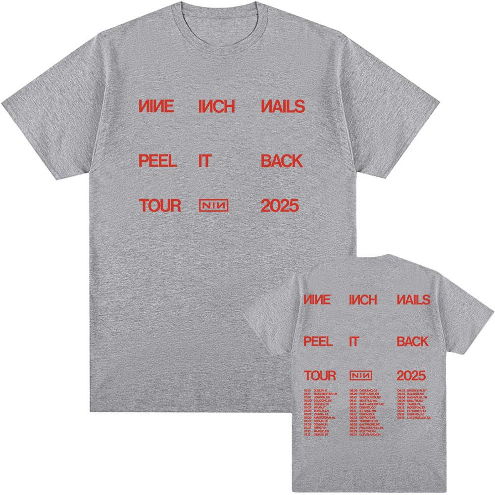 Nine Inch Nails Peel It Back Tour 2025 T-shirt Cotton Summer Short Sleeve Tshirts Hip Hop Unisex Streetwear Casual Men Women Tee 4XL
Nine Inch Nails Peel It Back Tour 2025 T-shirt Cotton Summer Short Sleeve Tshirts Hip Hop Unisex Streetwear Casual Men Women Tee 4XL