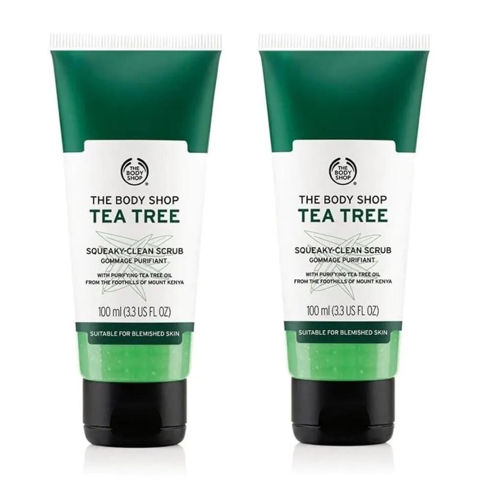 TBS Tea Tree Deep Cleansing Facial Scrub Squeaky Clean Formula 100ml 2-Pack
TBS Tea Tree Deep Cleansing Facial Scrub Squeaky Clean Formula 100ml 2-Pack
