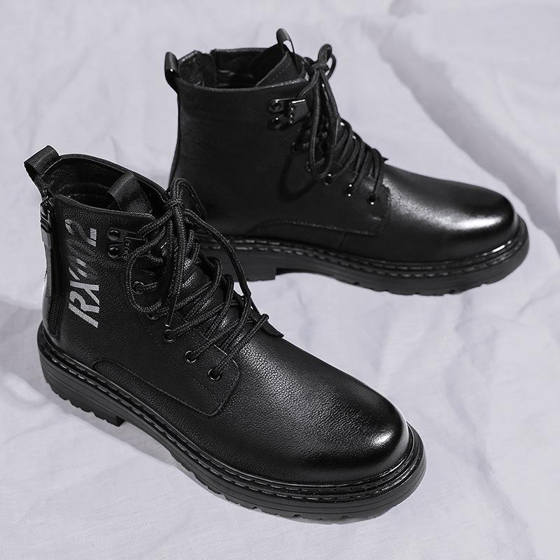 First layer cowhide men s Martin boots men s high-top leather shoes British style fashion winter zipper tooling boots large size shoes 38
First layer cowhide men s Martin boots men s high-top leather shoes British style fashion winter zipper tooling boots large size shoes 38
