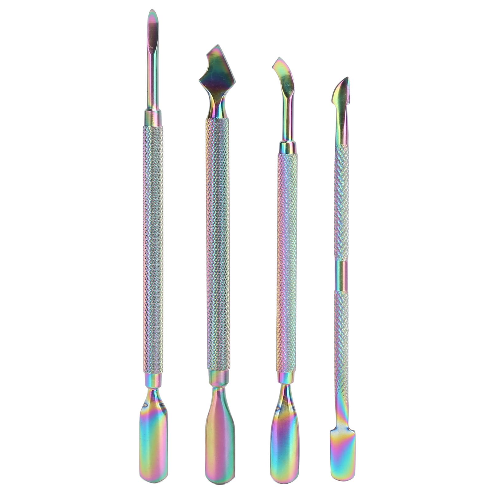 4pcs Stainless Steel Nail Cuticle Pusher Cuticle Trimmer Remover Set Manicure Tool
4pcs Stainless Steel Nail Cuticle Pusher Cuticle Trimmer Remover Set Manicure Tool