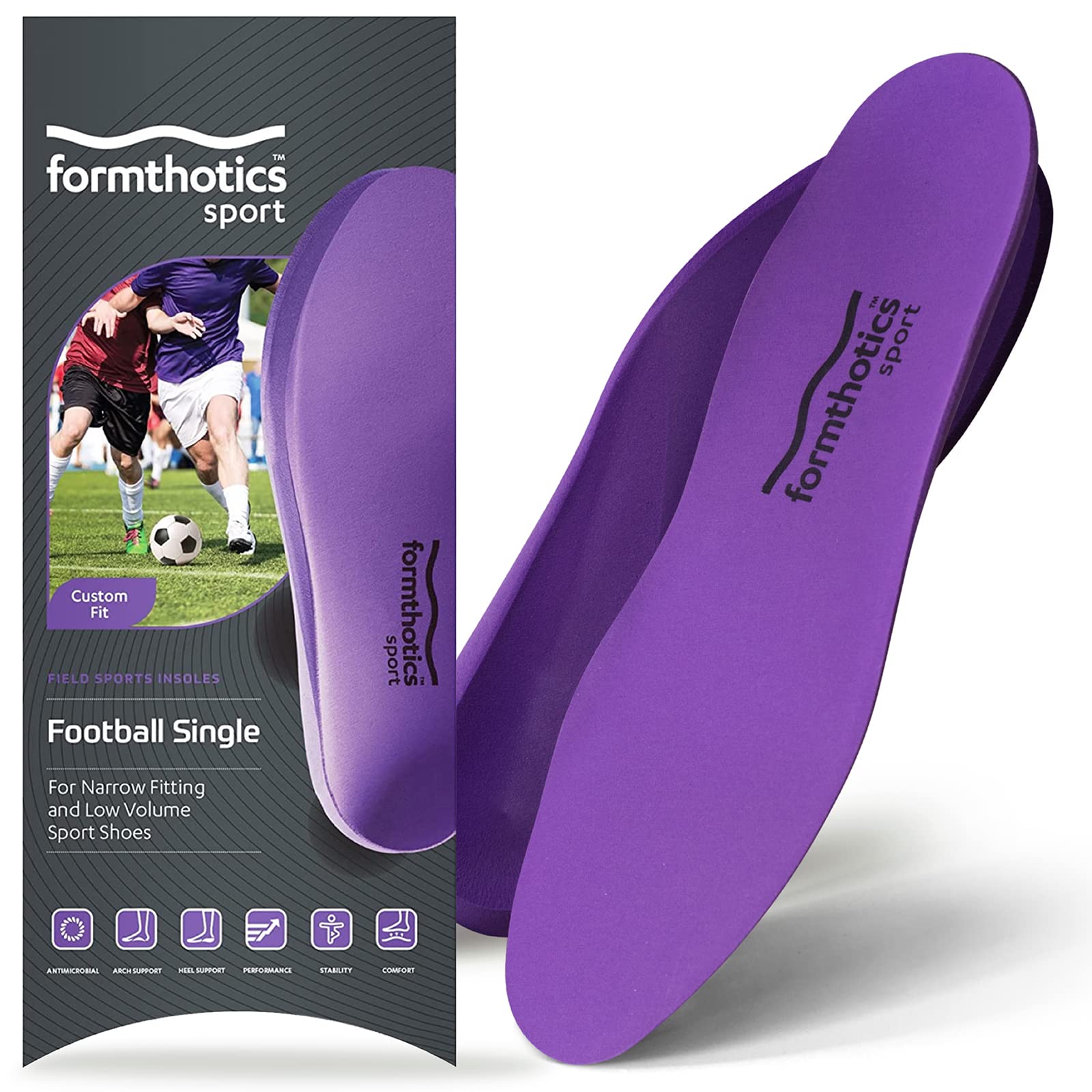 Formthotics Ultra-Lightweight Soccer/Baseball Insoles, Single XS, Purple
Formthotics Ultra-Lightweight Soccer/Baseball Insoles, Single XS, Purple