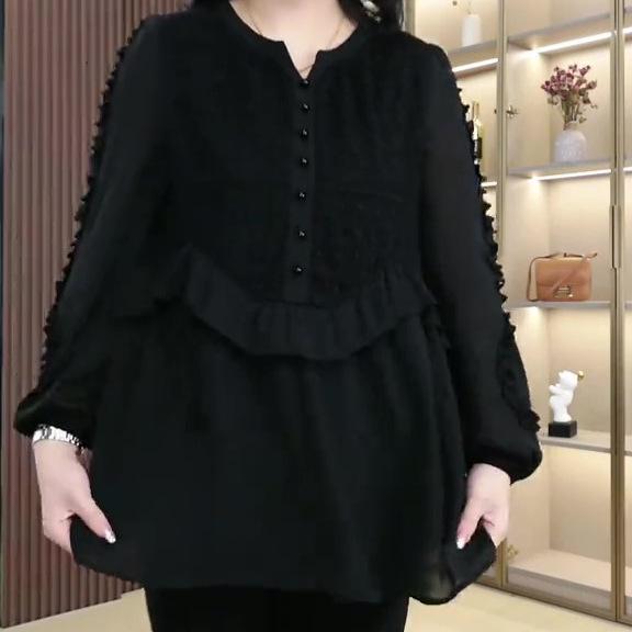 Spring 2025 Chic Chiffon Long Sleeve Plus Size Blouse for Women XL (120-140 catty)
Spring 2025 Chic Chiffon Long Sleeve Plus Size Blouse for Women XL (120-140 catty)
