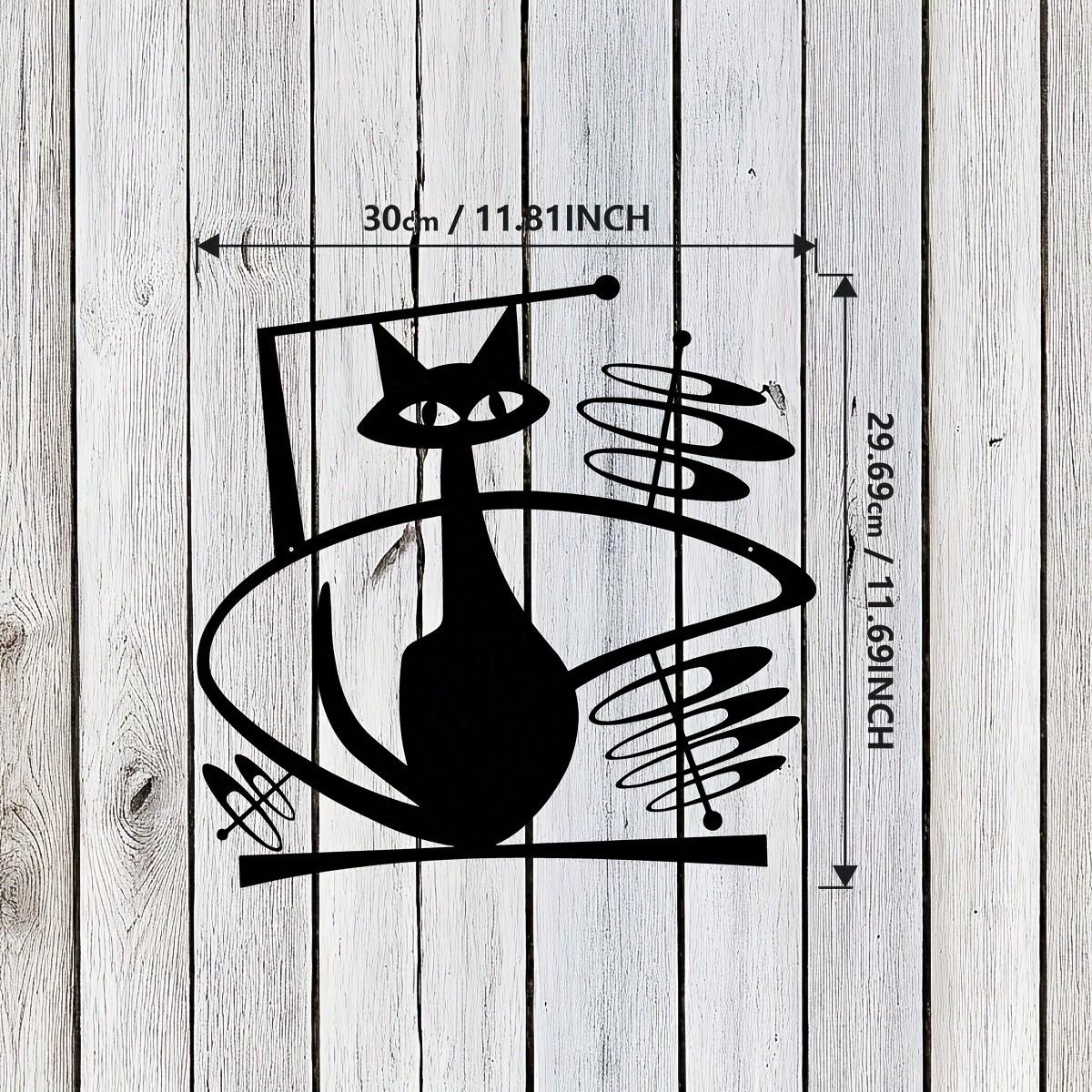 Vintage Atomic Age Metal Wall Art Retro Futuristic Space Cat Sculpture Mid Century Modern Indoor Outdoor Decor різнокольоровий
Vintage Atomic Age Metal Wall Art Retro Futuristic Space Cat Sculpture Mid Century Modern Indoor Outdoor Decor різнокольоровий
